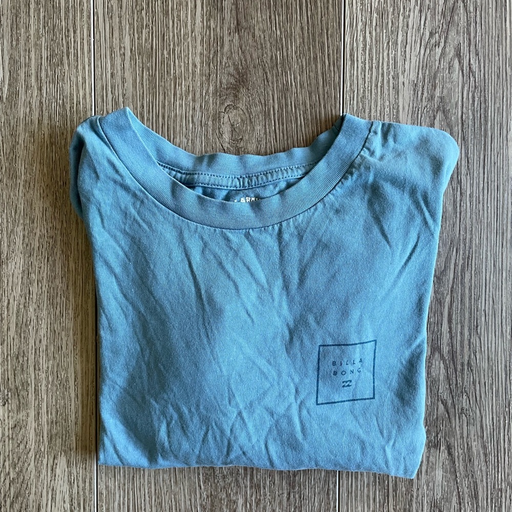 Billabong Teal Cotton T-Shirt